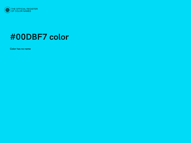 #00DBF7 color image