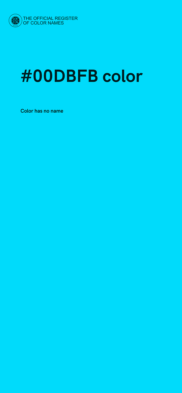 #00DBFB color image