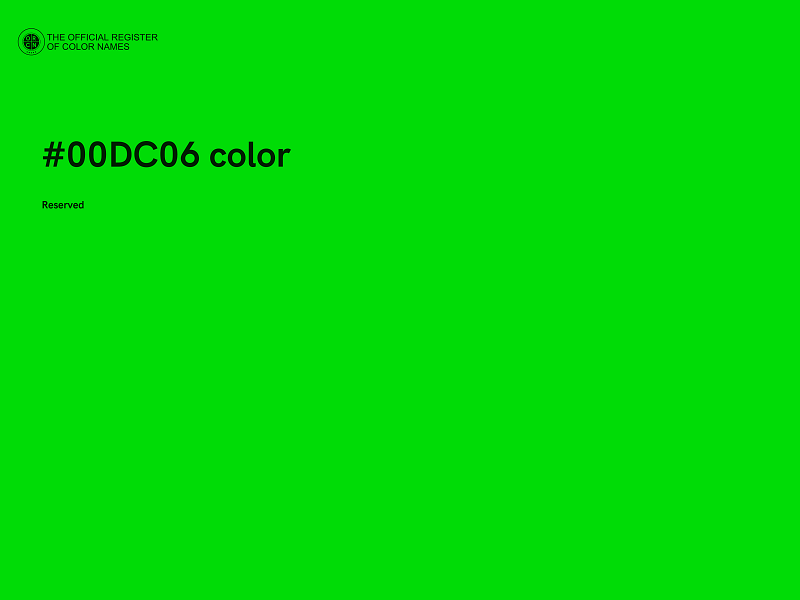 #00DC06 color image