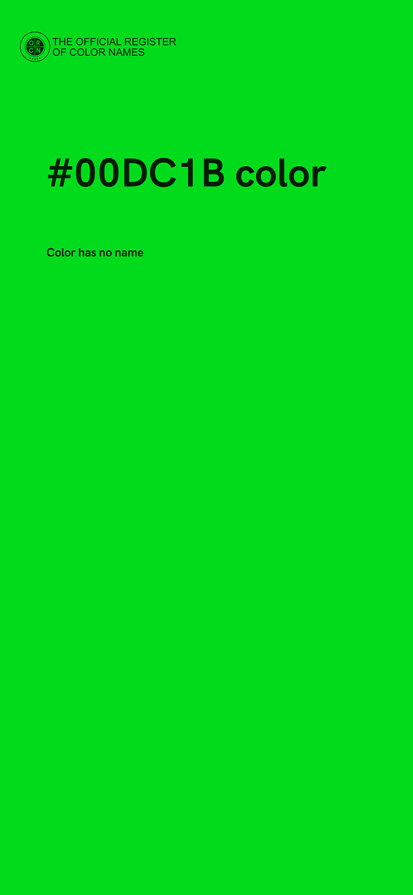 #00DC1B color image