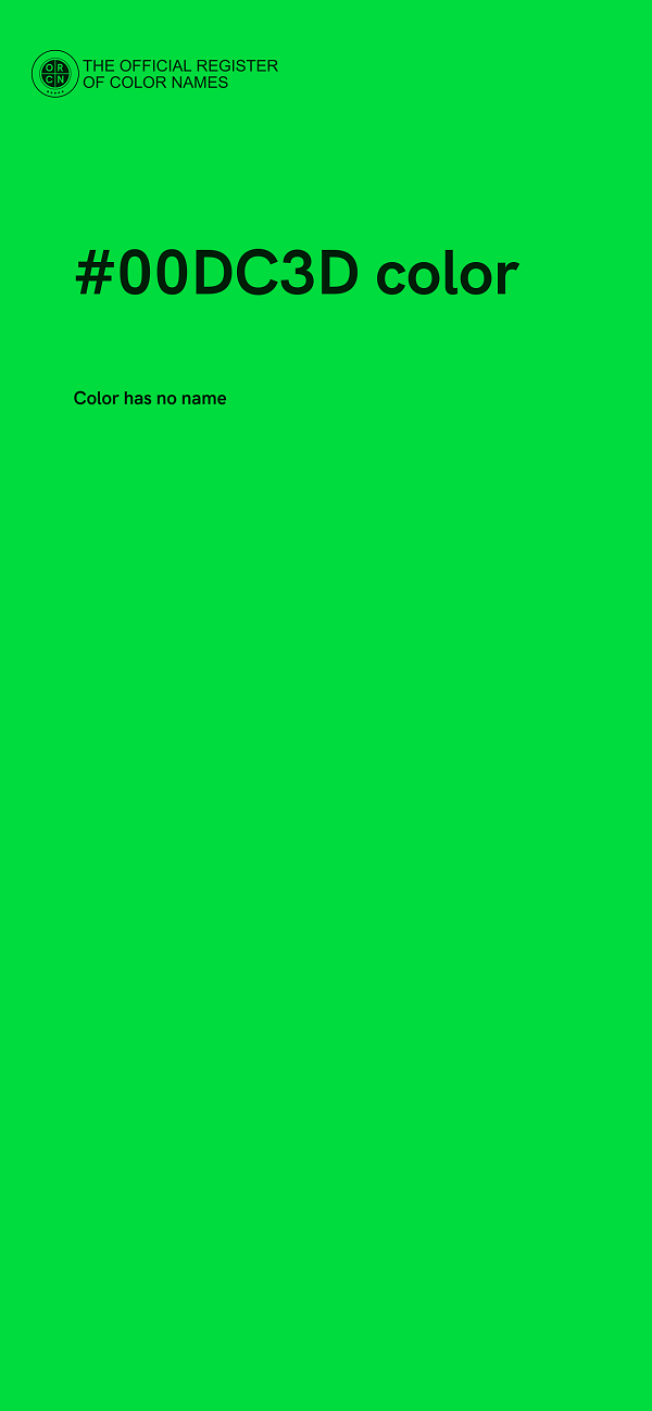 #00DC3D color image
