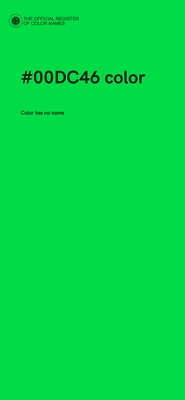#00DC46 color image