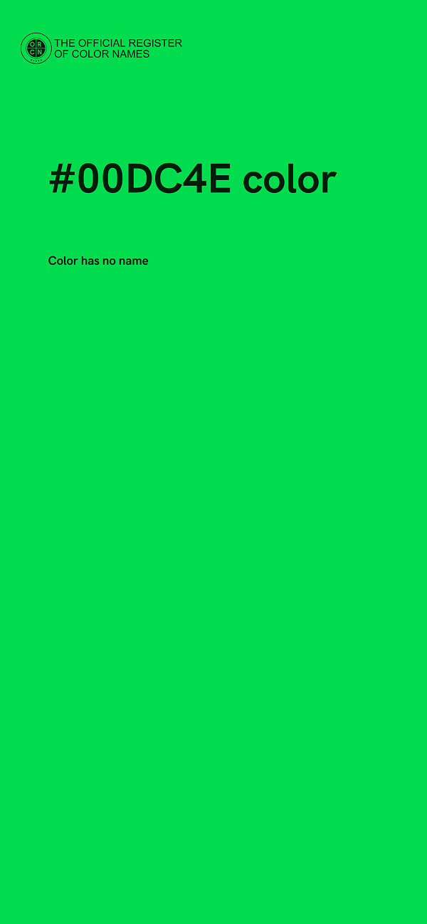 #00DC4E color image