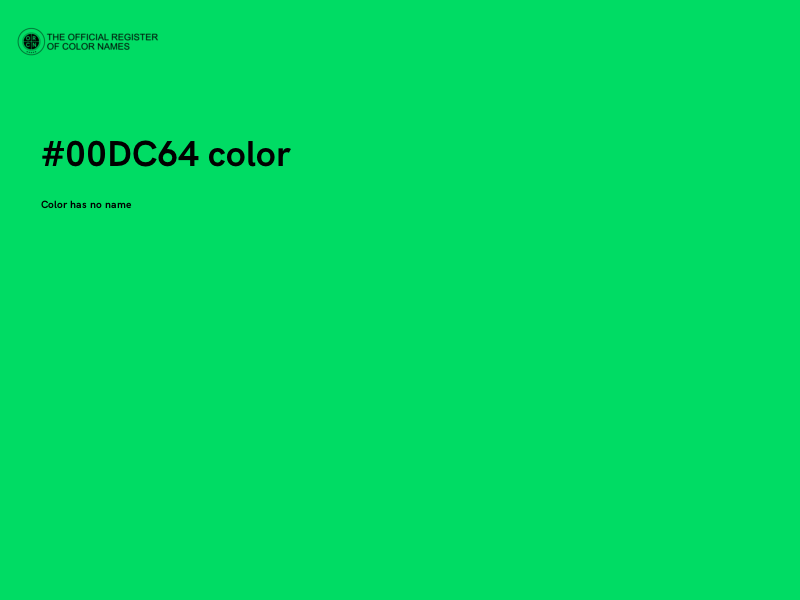 #00DC64 color image