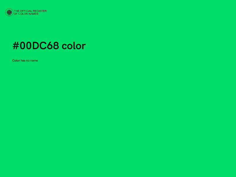 #00DC68 color image