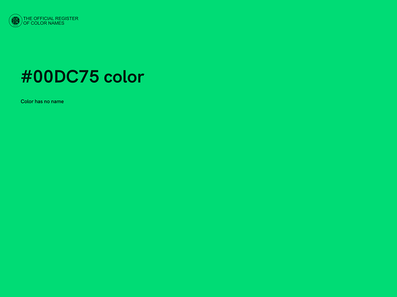#00DC75 color image