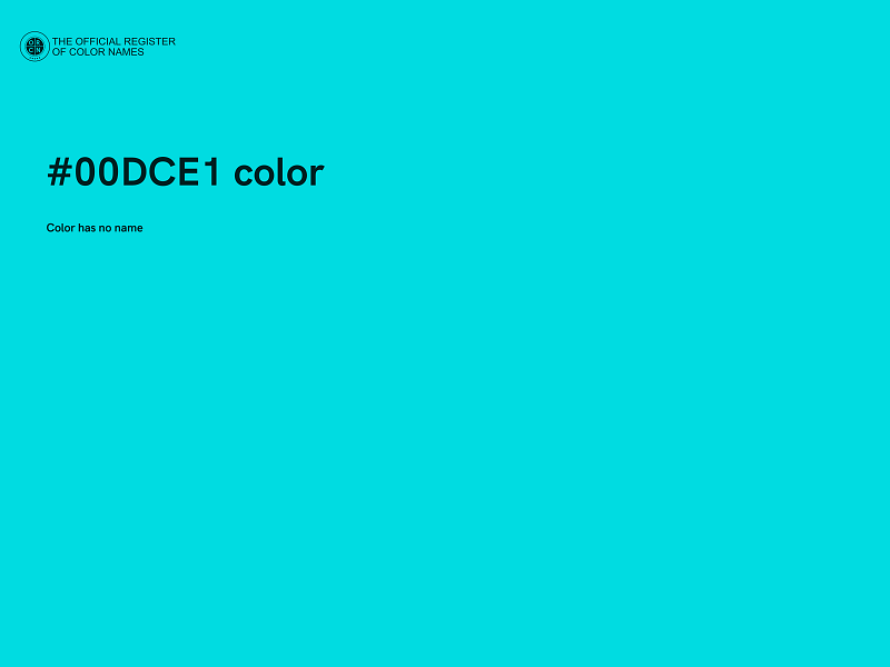 #00DCE1 color image