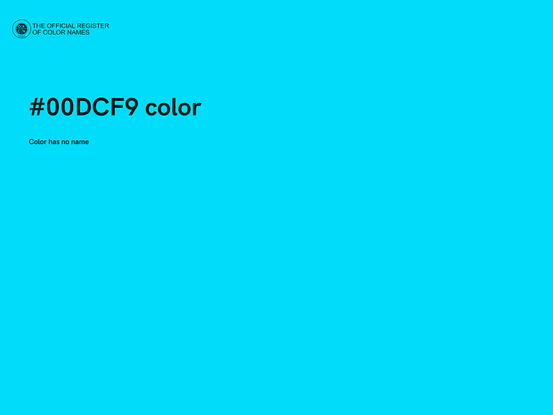 #00DCF9 color image