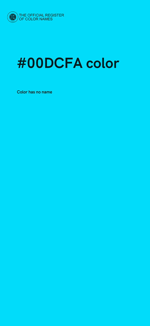 #00DCFA color image
