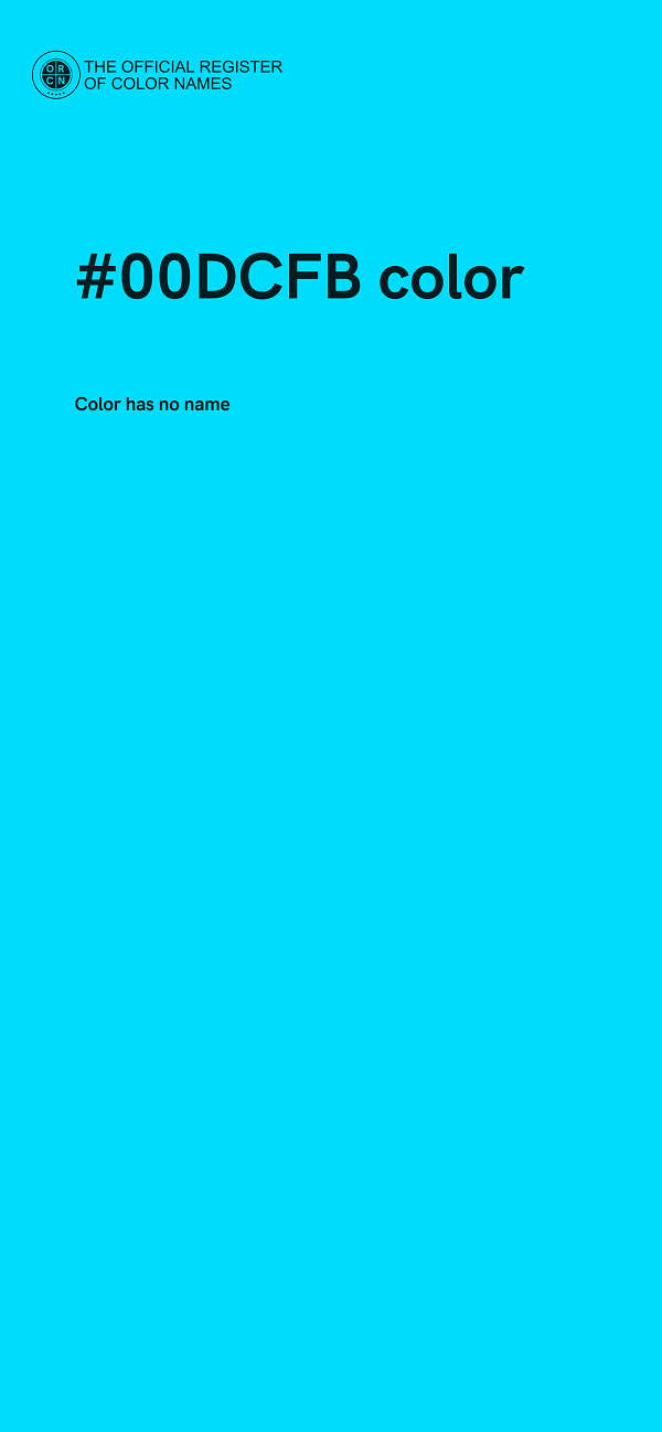 #00DCFB color image