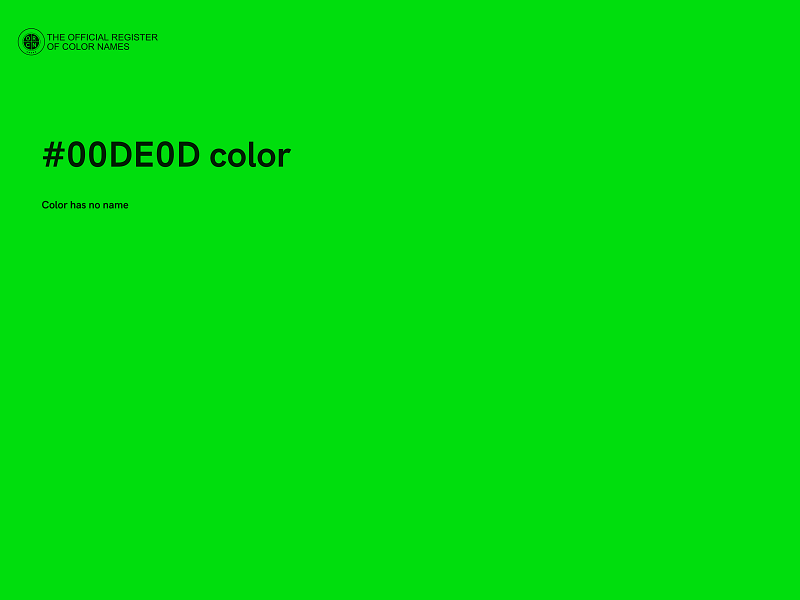 #00DE0D color image