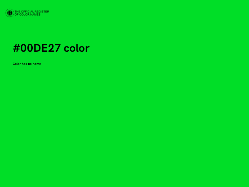 #00DE27 color image