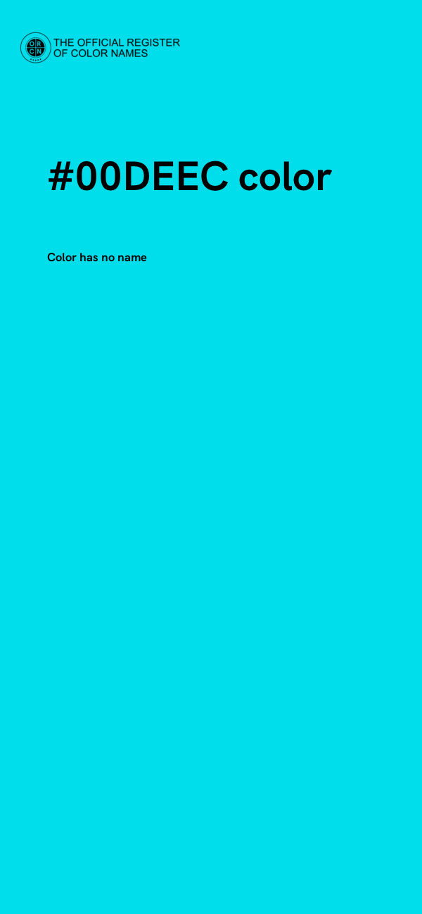 #00DEEC color image