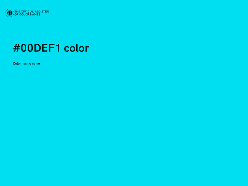 #00DEF1 color image