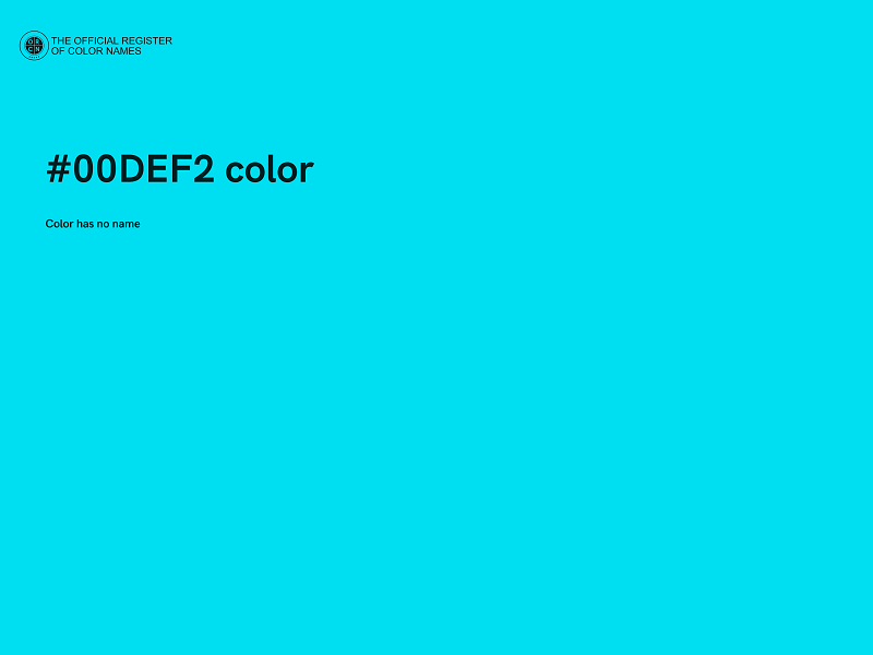 #00DEF2 color image