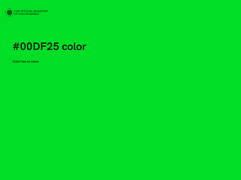 #00DF25 color image