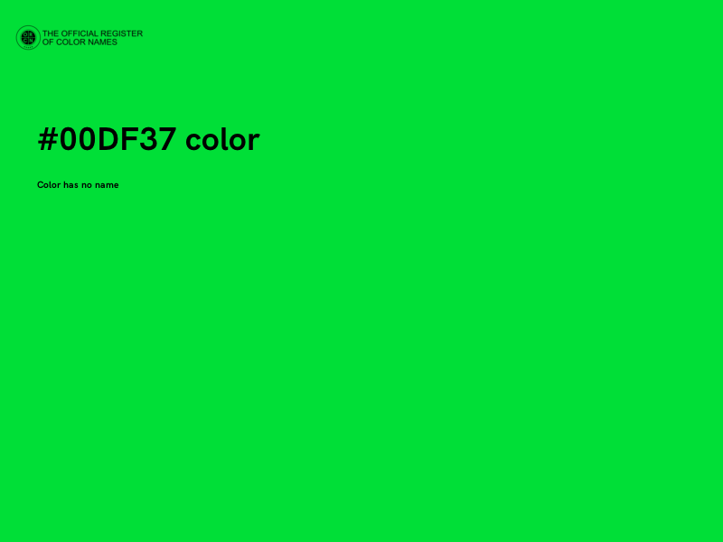 #00DF37 color image