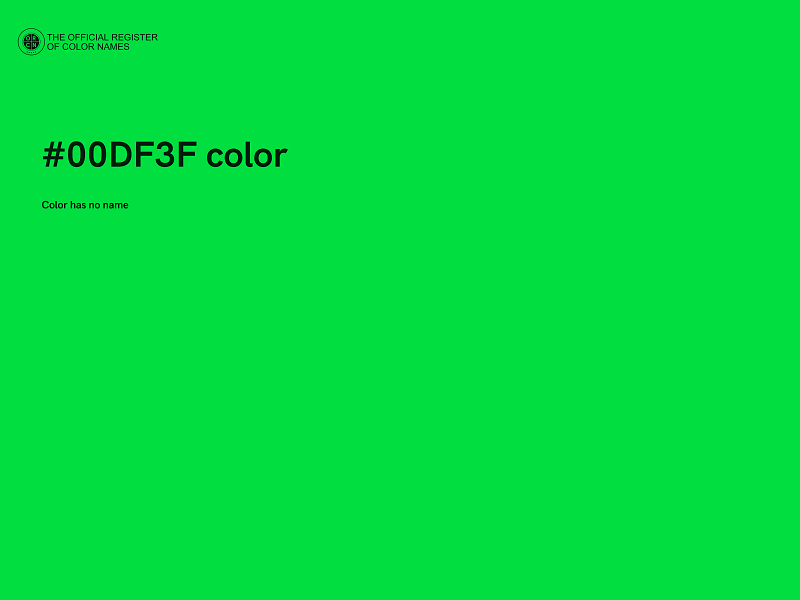 #00DF3F color image