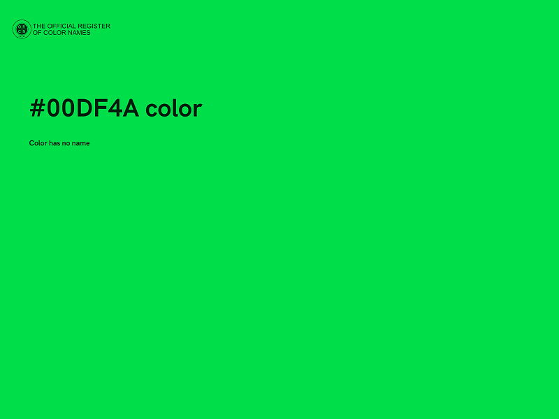 #00DF4A color image