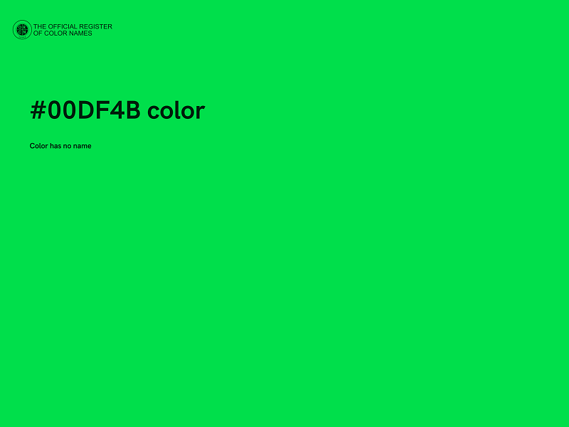 #00DF4B color image