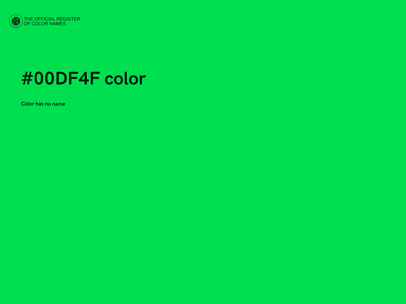 #00DF4F color image