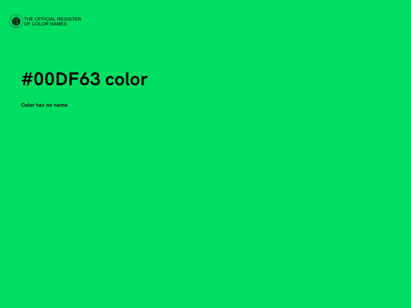 #00DF63 color image