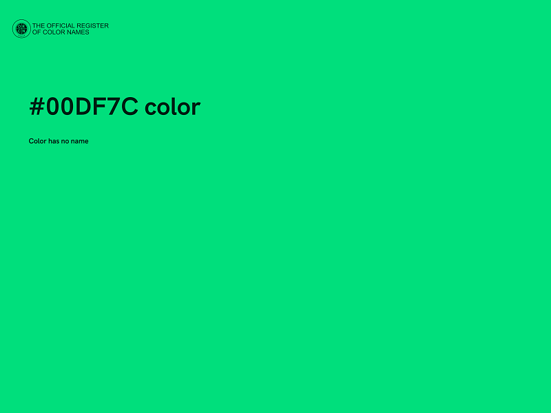 #00DF7C color image