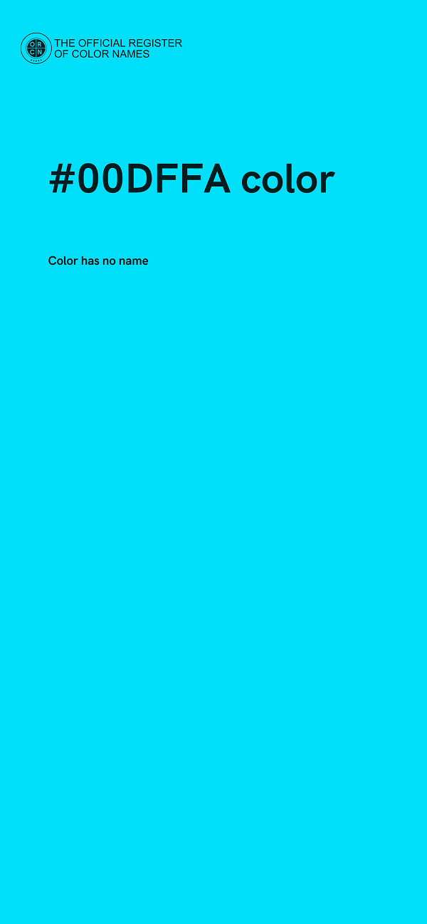 #00DFFA color image
