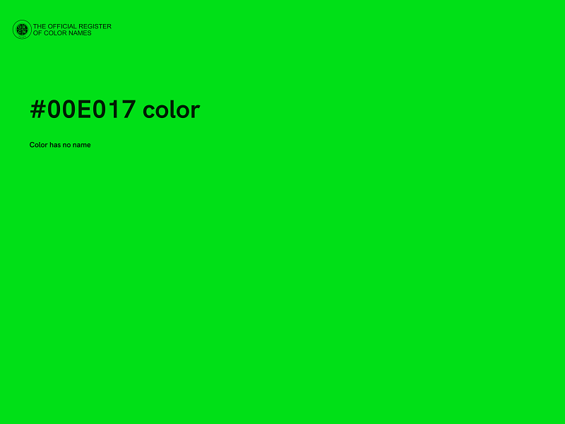 #00E017 color image