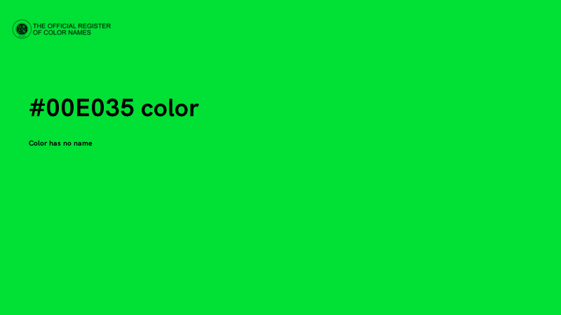 #00E035 color image