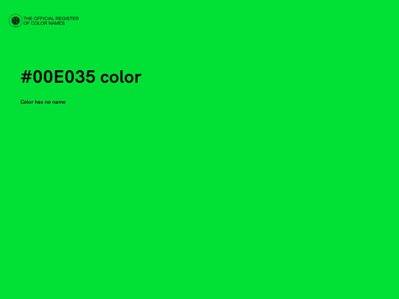 #00E035 color image