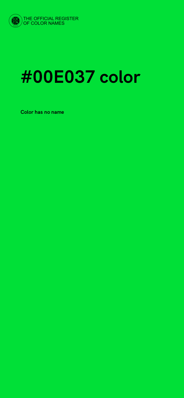 #00E037 color image