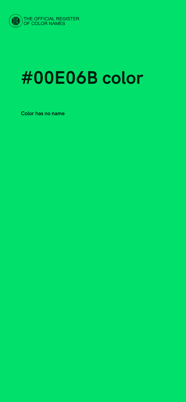 #00E06B color image