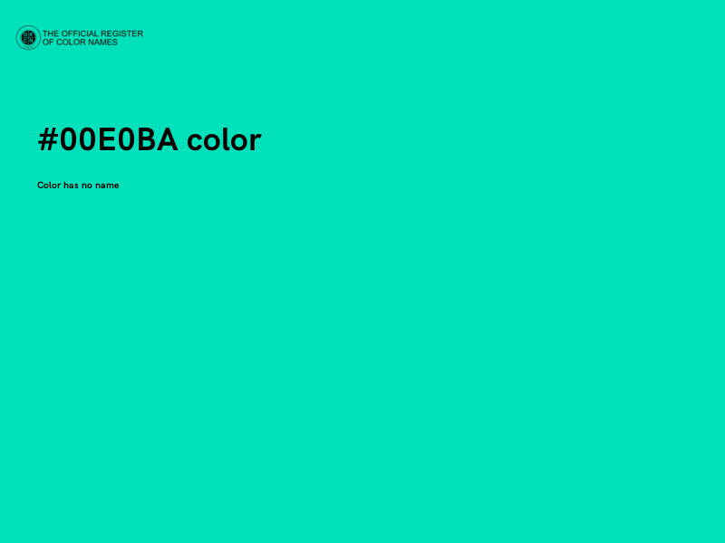 #00E0BA color image