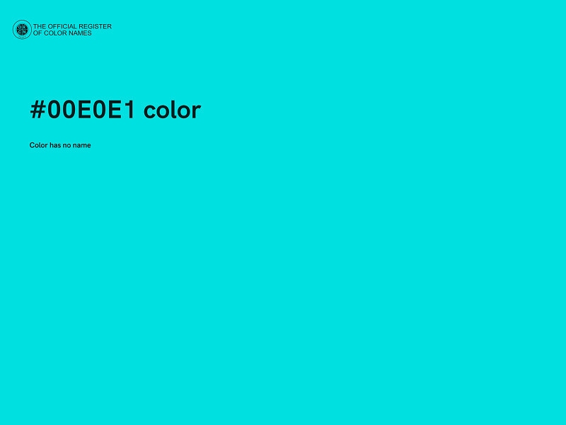 #00E0E1 color image