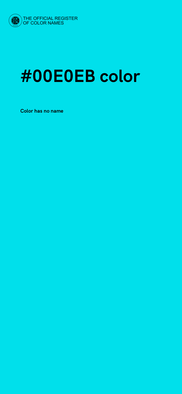 #00E0EB color image