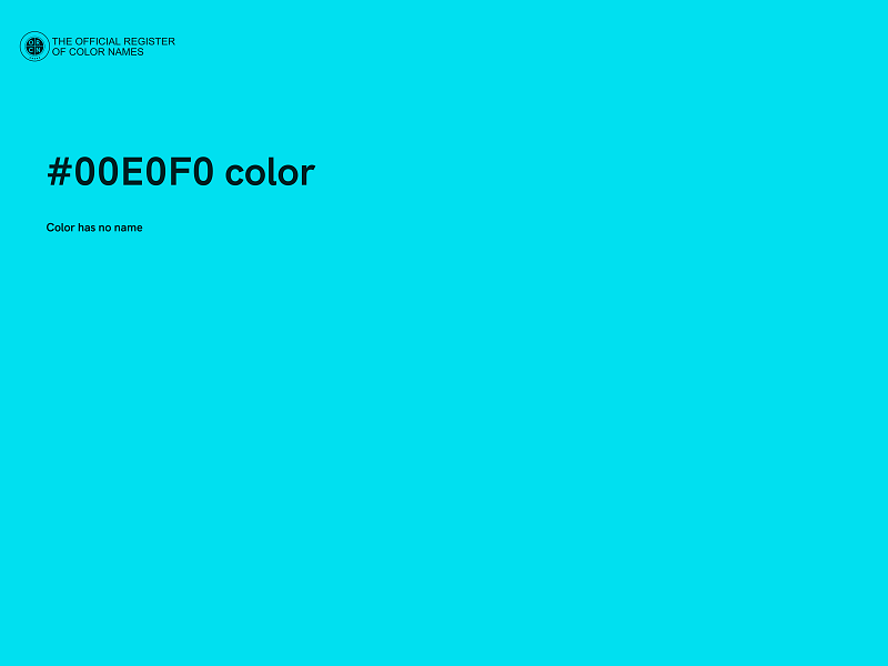 #00E0F0 color image