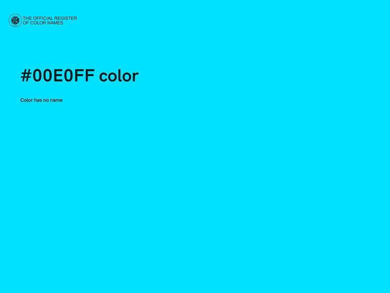 #00E0FF color image