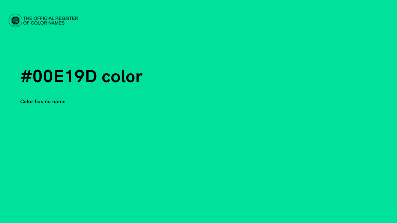 #00E19D color image