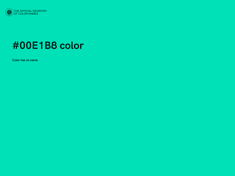 #00E1B8 color image