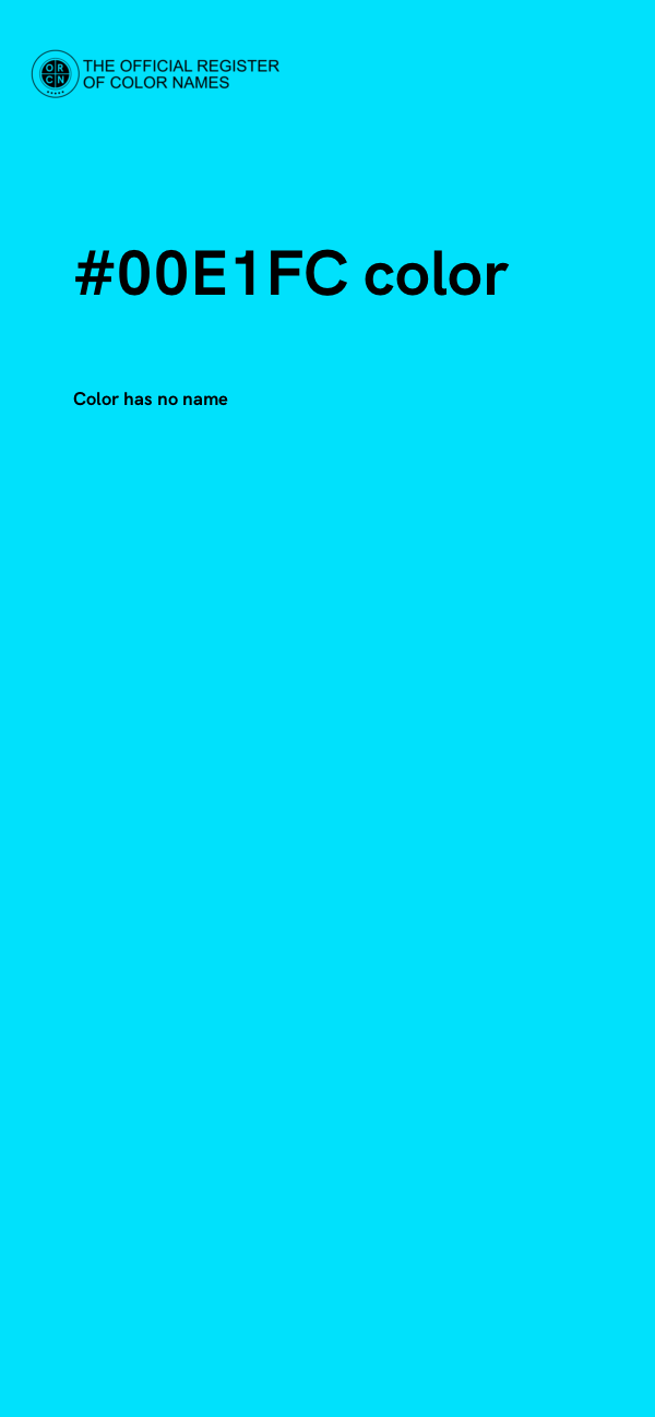 #00E1FC color image