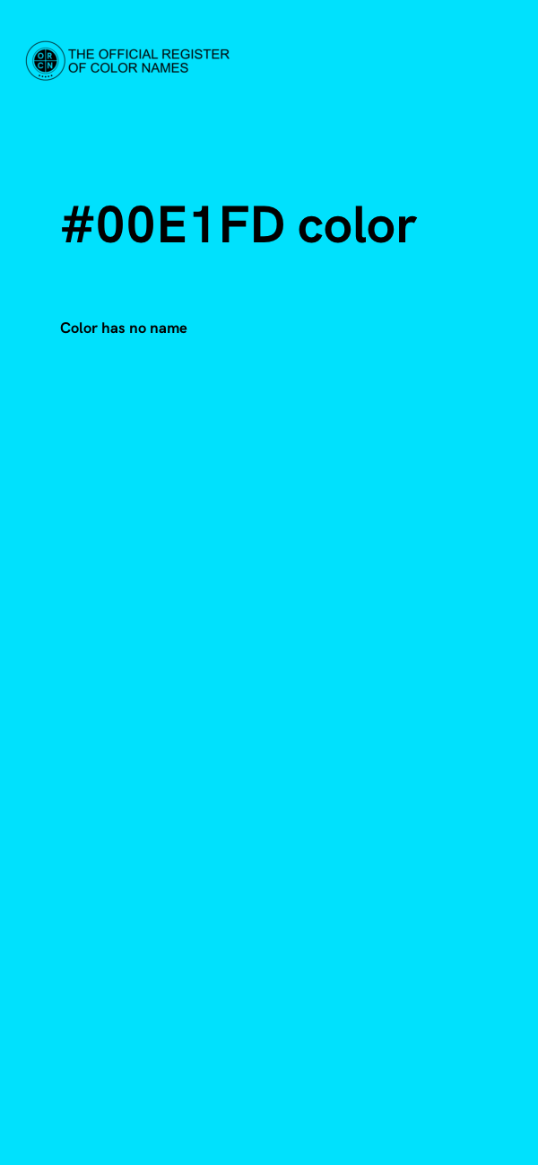 #00E1FD color image