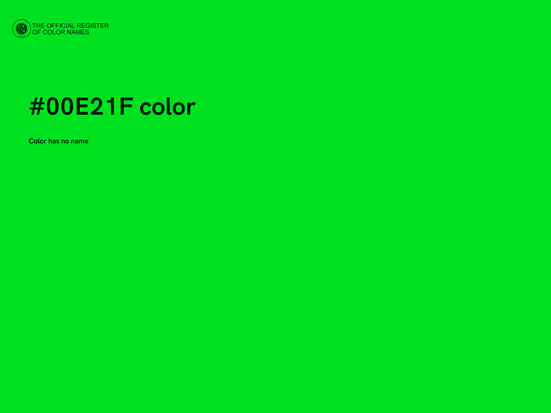 #00E21F color image