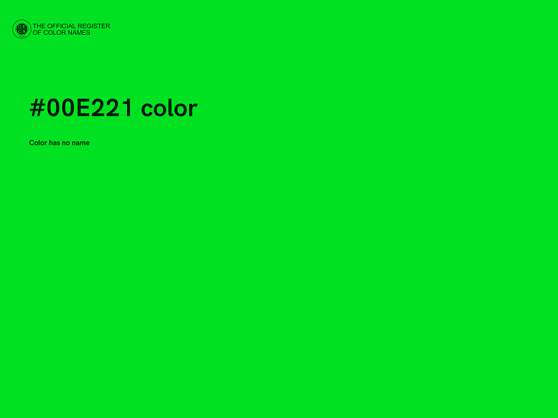 #00E221 color image