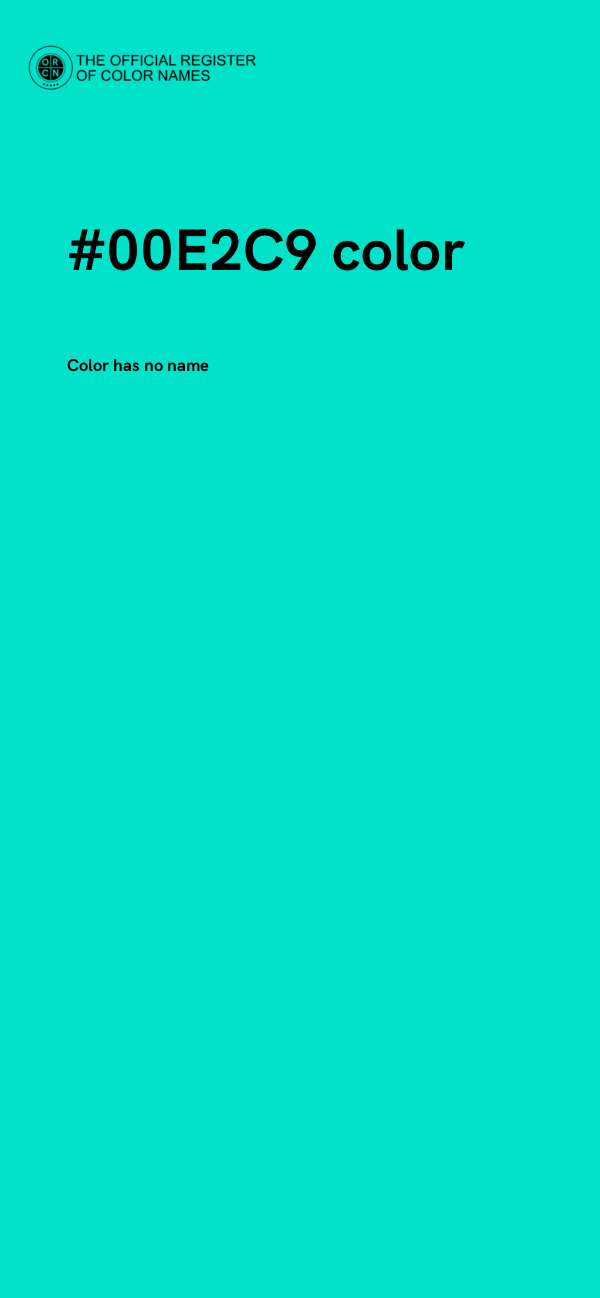 #00E2C9 color image