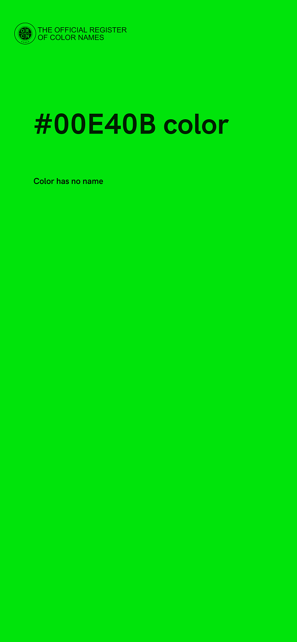 #00E40B color image