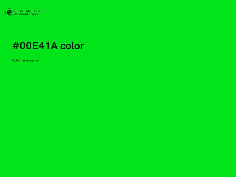 #00E41A color image