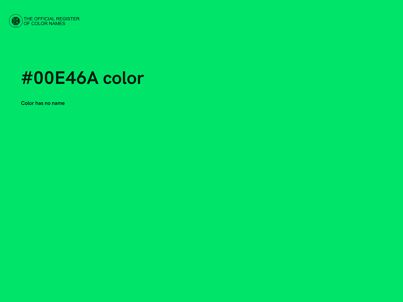 #00E46A color image