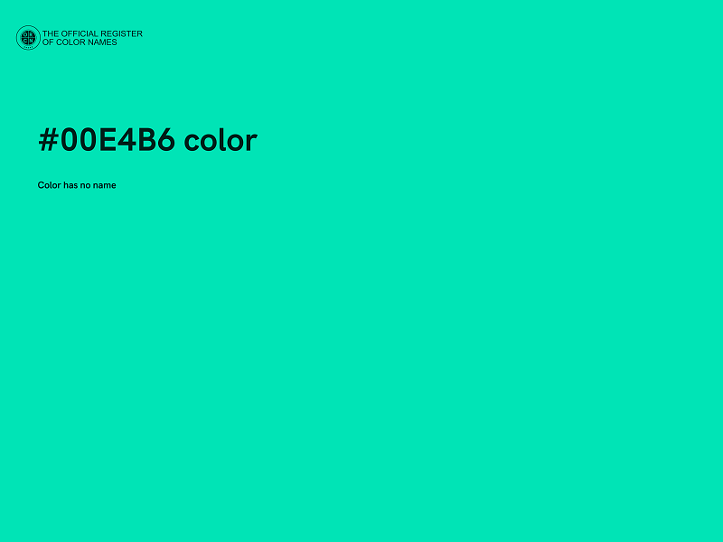 #00E4B6 color image