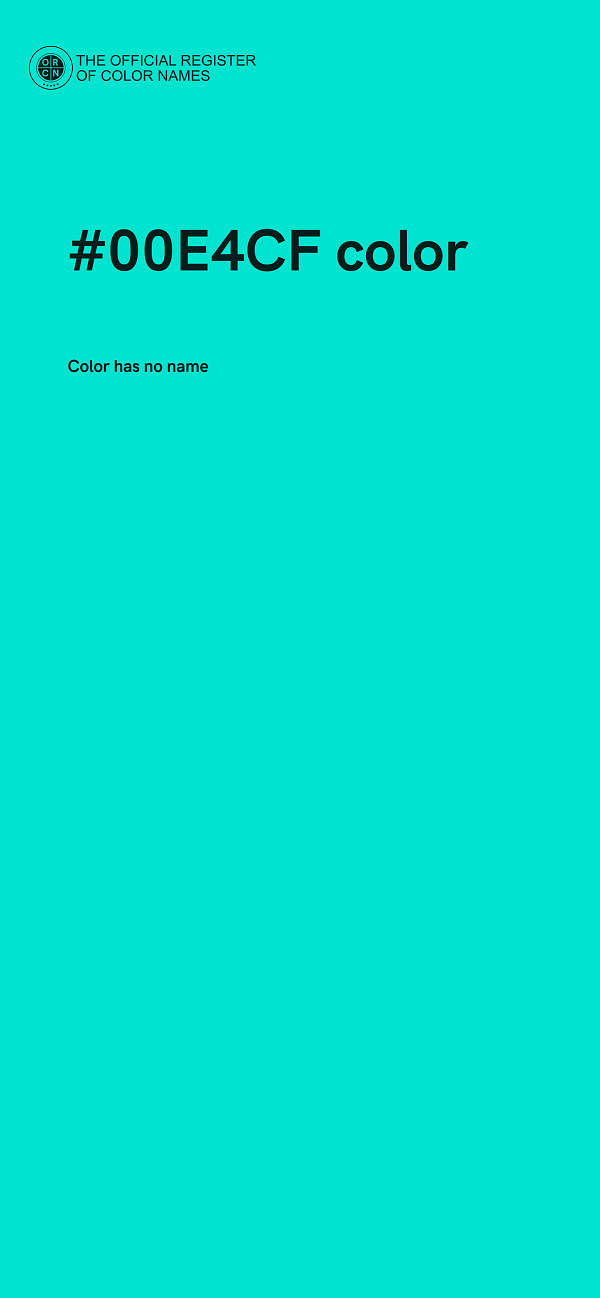 #00E4CF color image